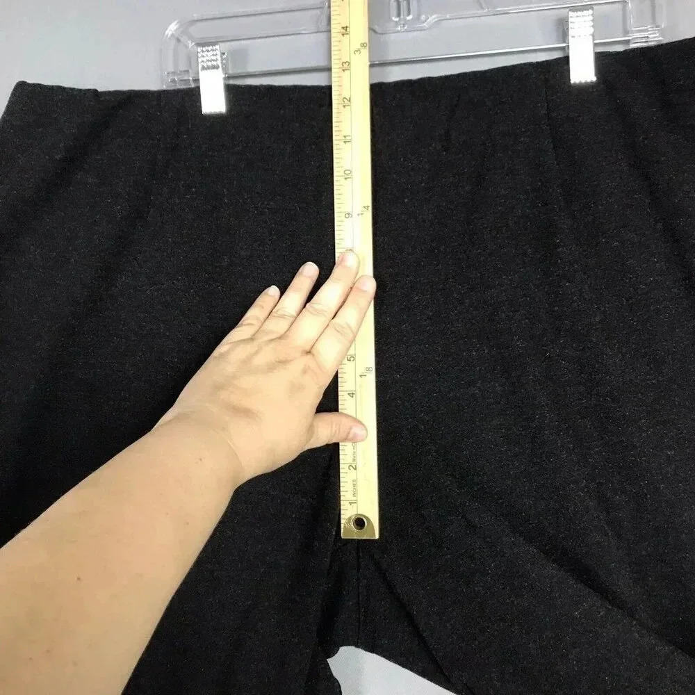 Eileen Fisher Ponte Knit Stretch Pull On Pants Women's Size 3X Black Melange - Picture 10 of 15